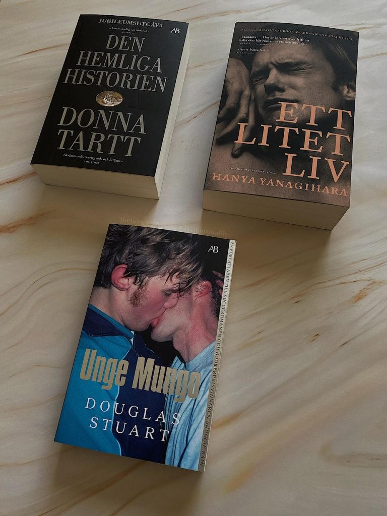 the secret history, den hemliga historien, a little life, ett litet liv, young mungo, unge mungo