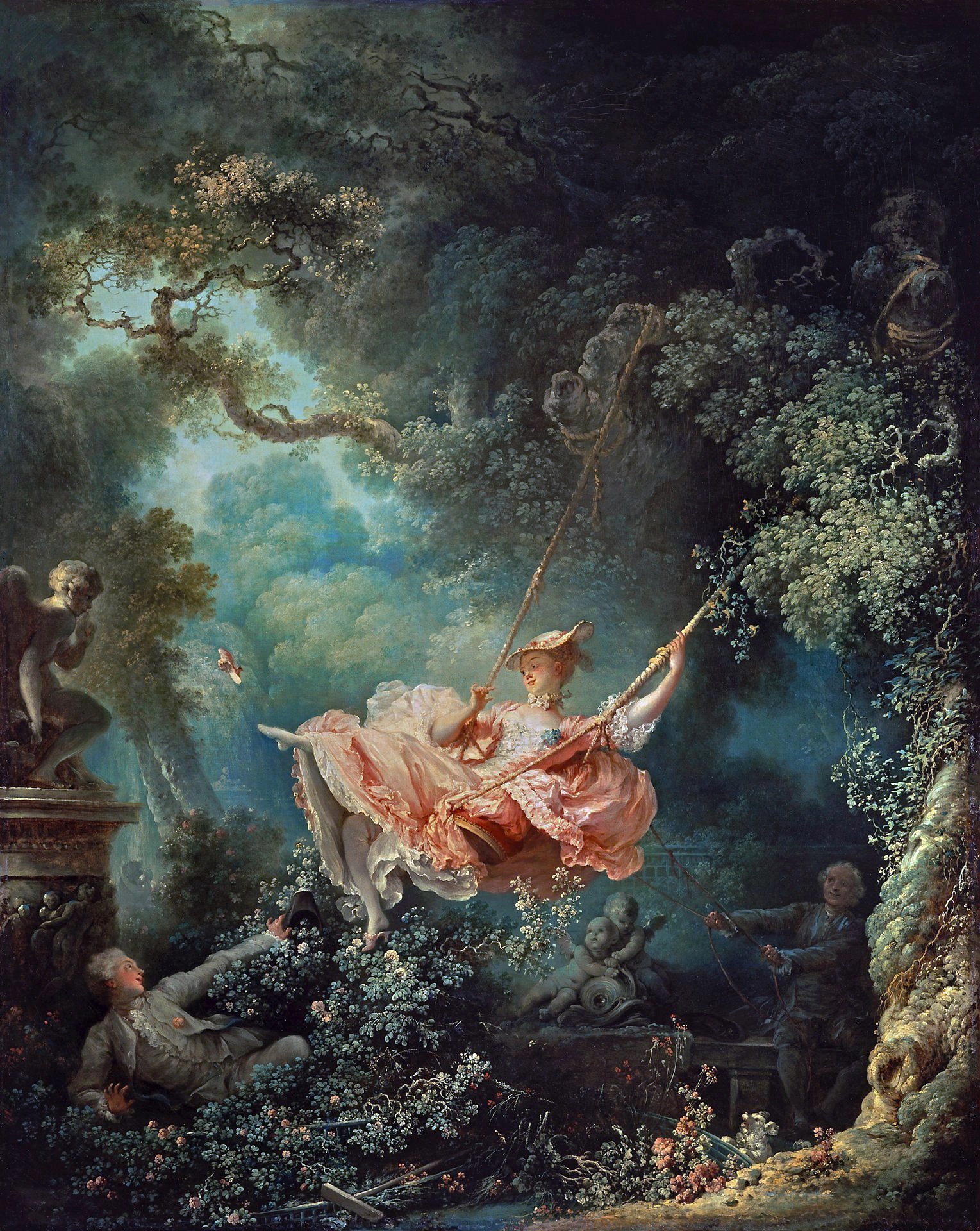 The swing, Jean-Honoré Fragonard (1767)