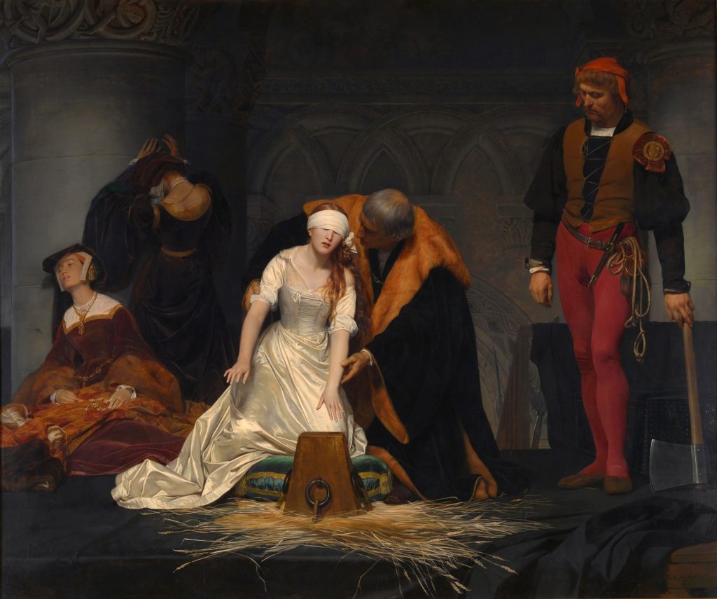 The execution of Lady Jane Grey, Paul Delaroche (c. 1833)